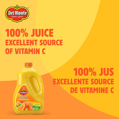 Del Monte Morning Sunshine Apple and Orange Juice Blend, 2.5 L
