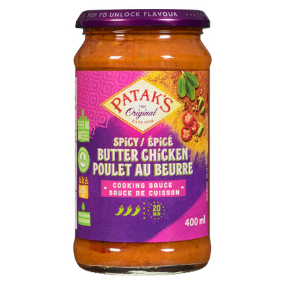 Patak's Spicy Butter Chicken Cooking Sauce, 400 mL