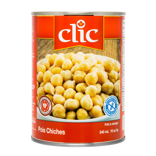 Clic Canned Chickpeas, 12 × 540 mL