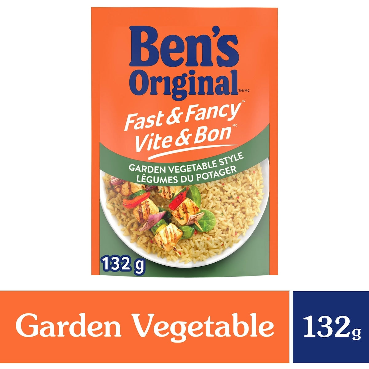 Ben's Original Fast & Fancy Garden Vegetable Style Rice, 132 g