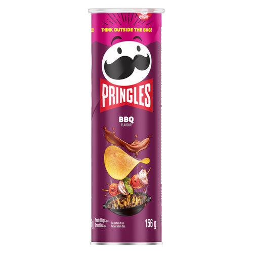 Pringles Canned Potato Chips BBQ, 156 g