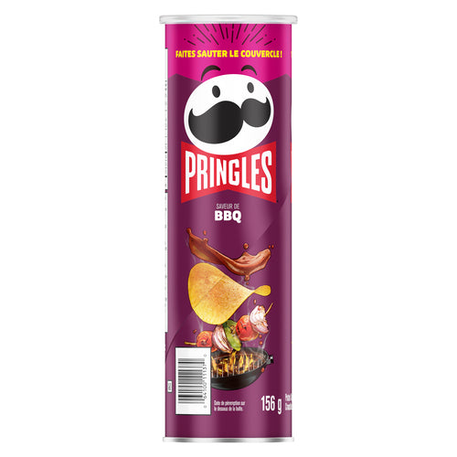 Pringles Canned Potato Chips BBQ, 156 g