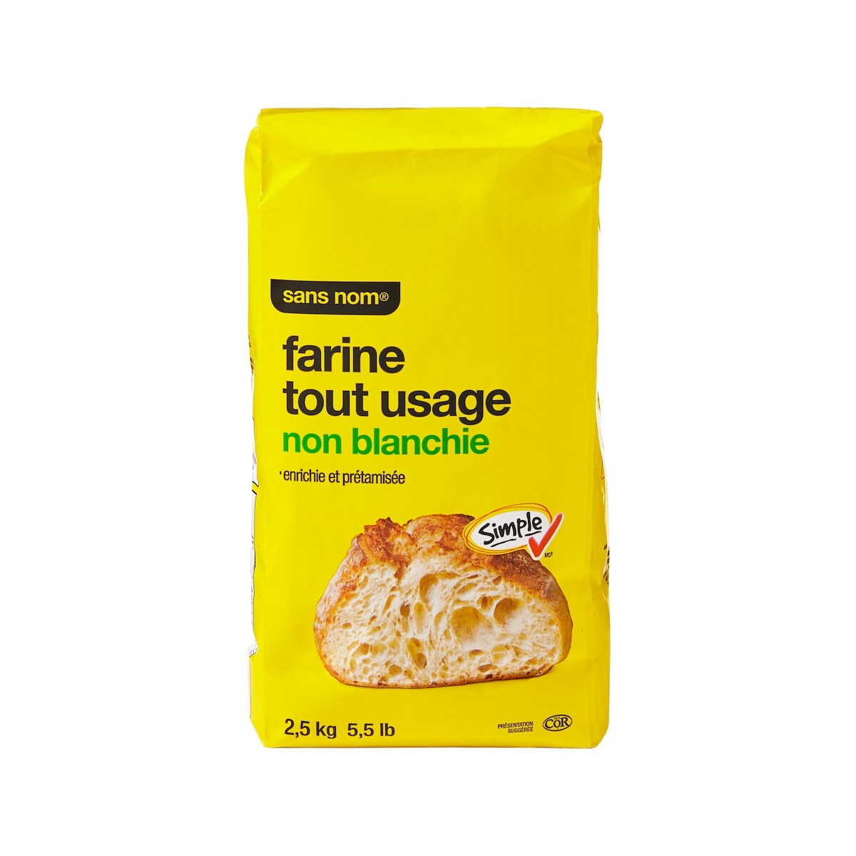 No Name Unbleached All-Purpose Flour, 2.5 kg