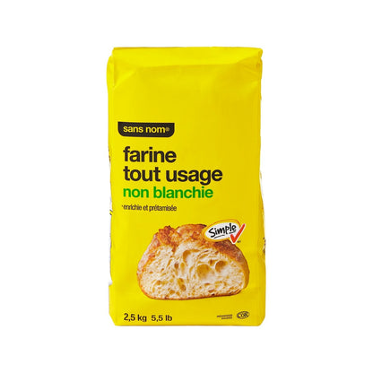 No Name Unbleached All-Purpose Flour, 2.5 kg