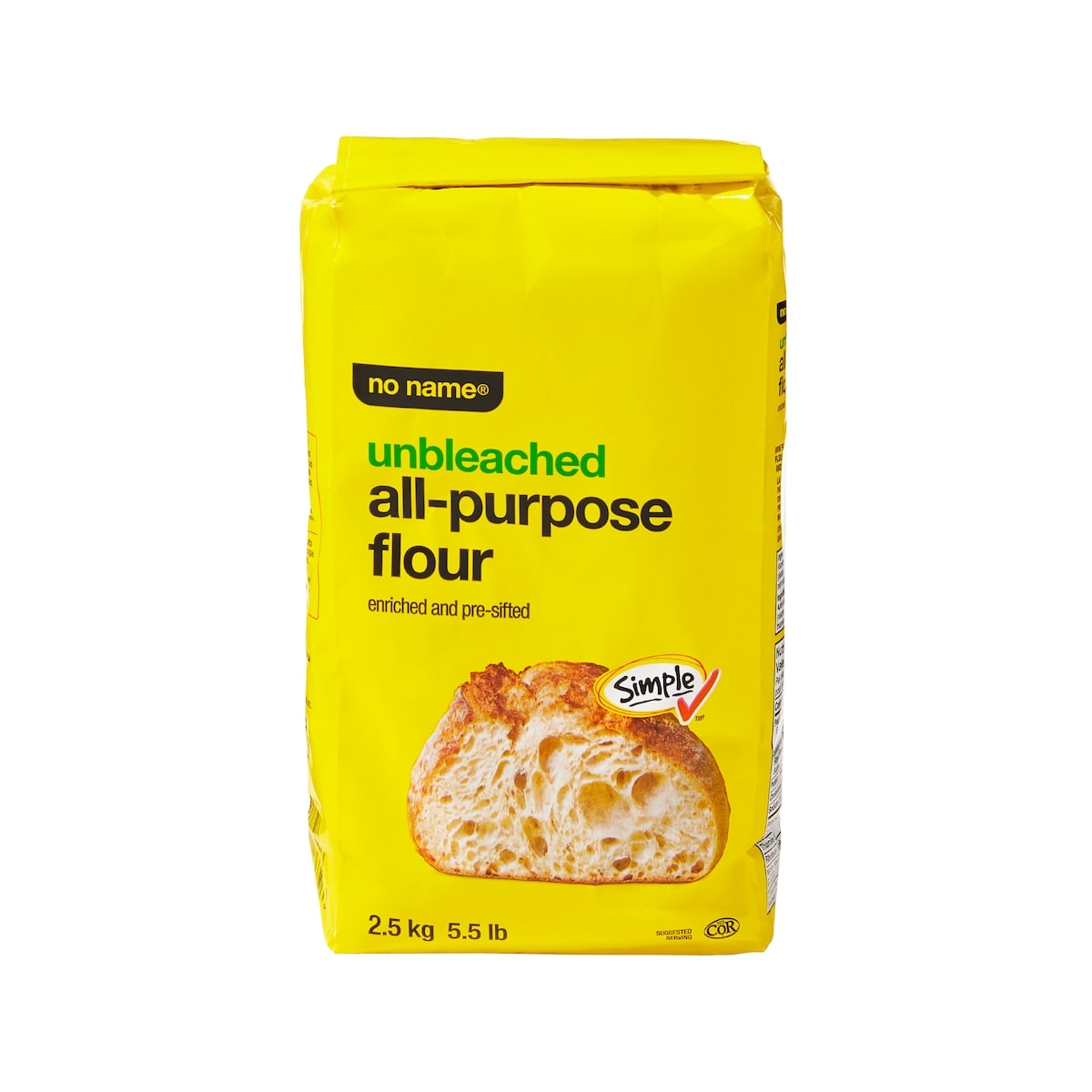 No Name Unbleached All-Purpose Flour, 2.5 kg