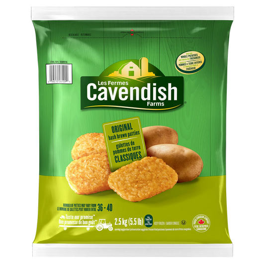 Cavendish Farms Original Hash Brown Patties, 2.5 kg