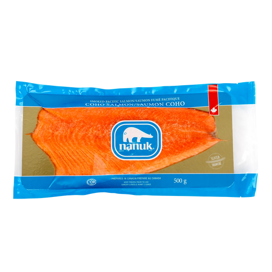 Nanuk Frozen Smoked Coho Salmon, 500 g