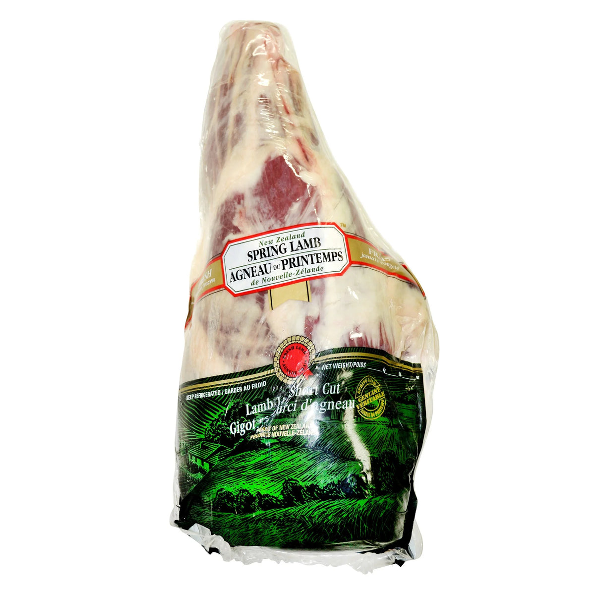 New Zealand Bone-in Halal Lamb Leg Full Case, 12 kg average weight
