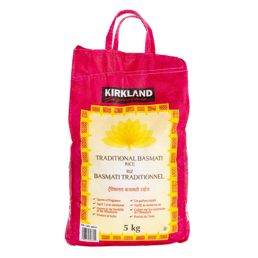Kirkland Signature Traditional Basmati Rice, 5 kg