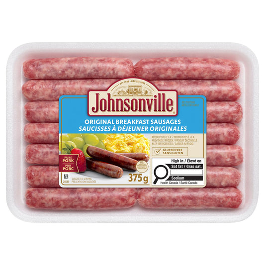 Johnsonville Original Breakfast Sausage Links, 375 g