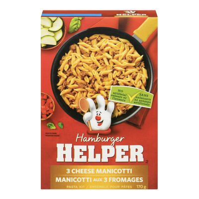 Hamburger Helper Three Cheese Manicotti, 170 g