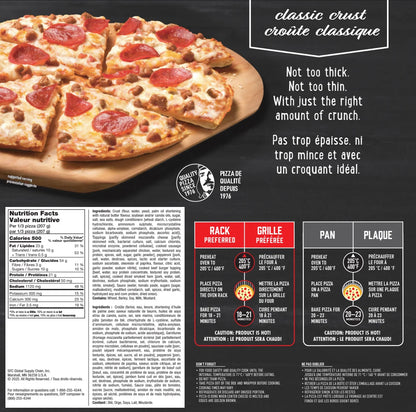 Red Baron Four Meat Classic Crust Frozen Pizza, 622 g