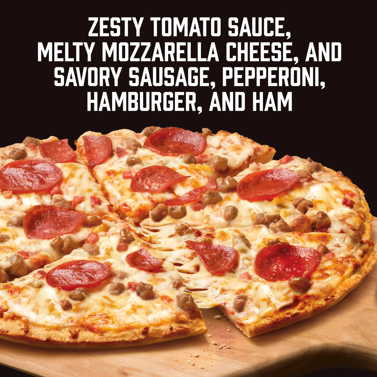 Red Baron Four Meat Classic Crust Frozen Pizza, 622 g