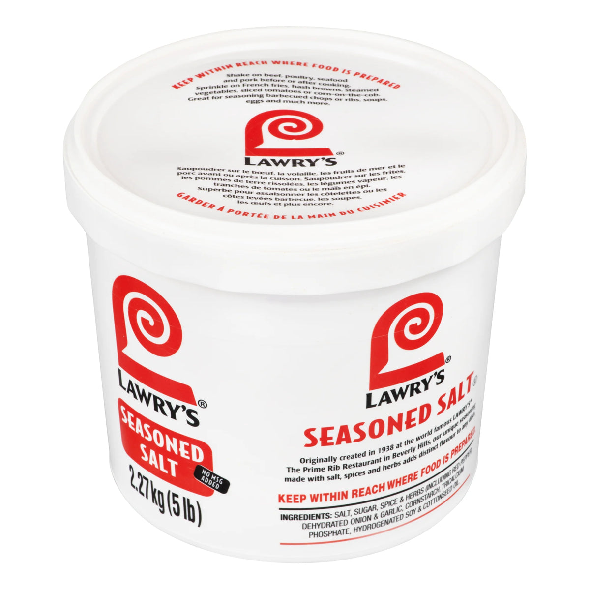 Lawry's Seasoned Salt, 2.27 kg