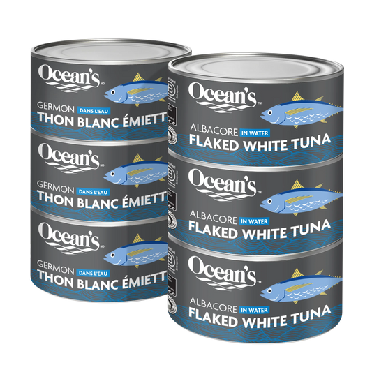 Ocean's Flaked White Albacore Tuna, 6 × 184 g