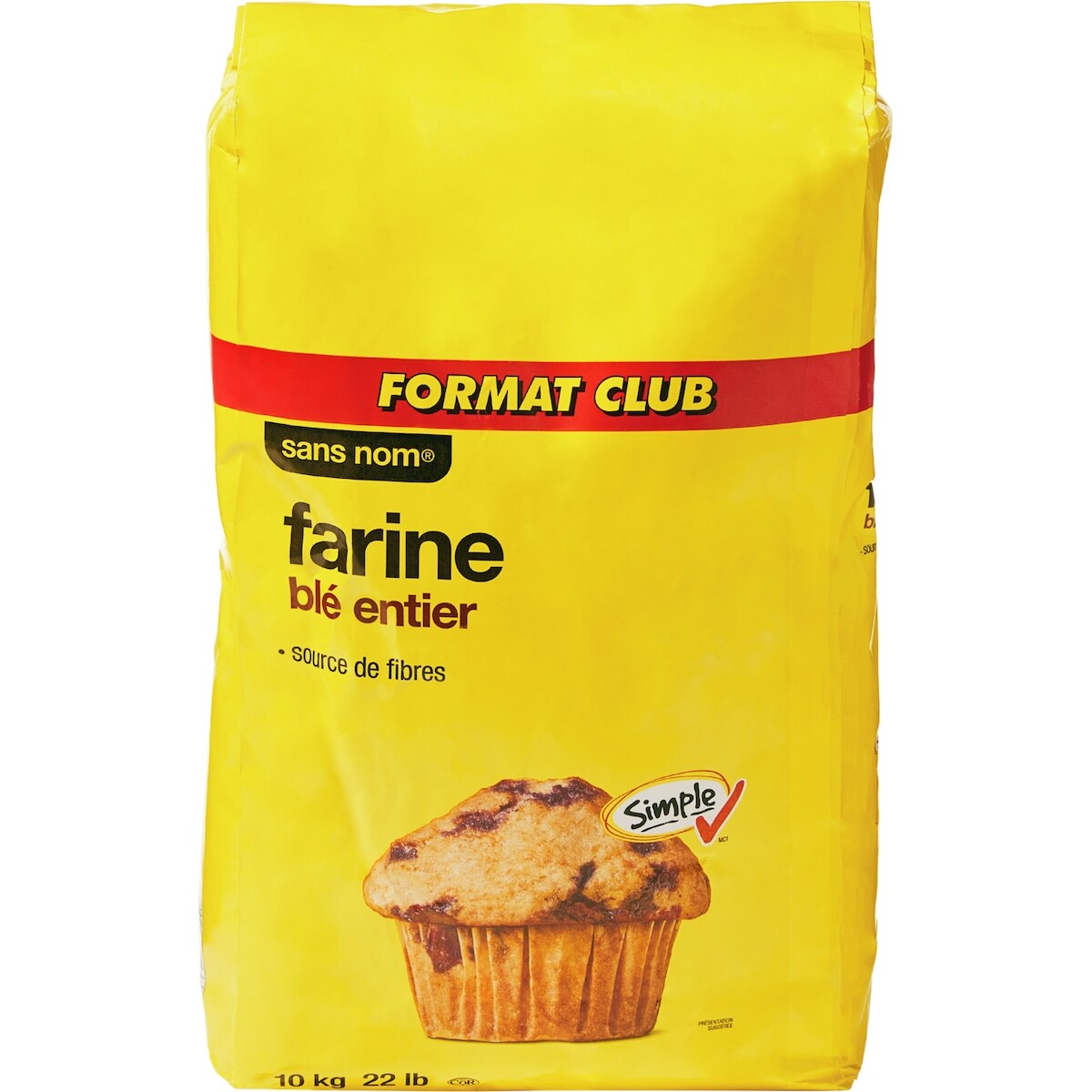 No Name Whole Wheat Flour, 10 kg