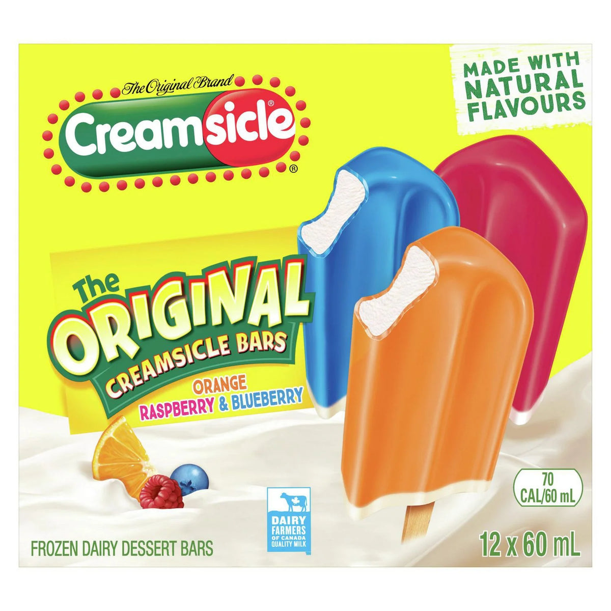 Popsicle Creamsicle Frozen Dessert Bars, 12 × 60 mL