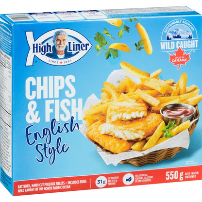 High Liner English Style Fish & Chips, 550 g
