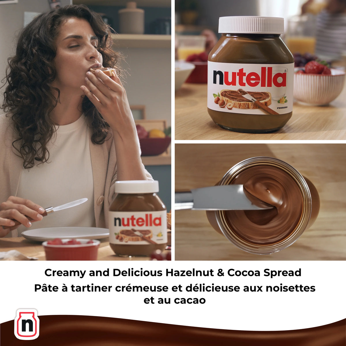 Nutella Hazelnut Spread with Cocoa Jar, 725 g