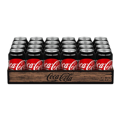 Coca-Cola Zero Sugar Cola Cans, 24 × 355 mL
