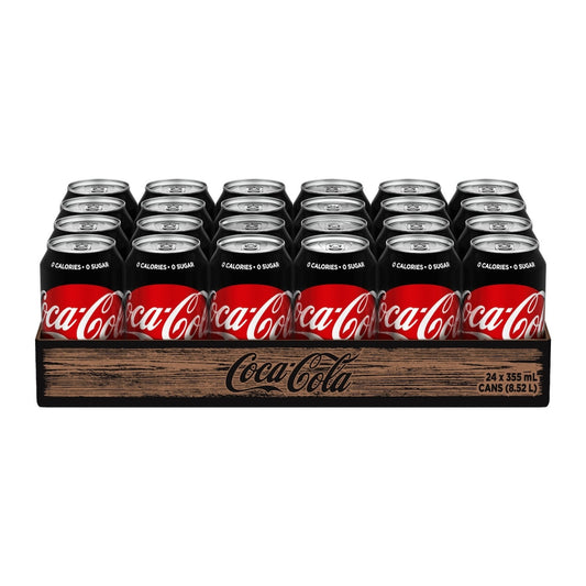 Coca-Cola Zero Sugar Cola Cans, 24 × 355 mL