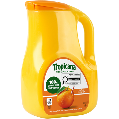 Tropicana 100% Pure Orange Juice No Pulp, 2.63 L