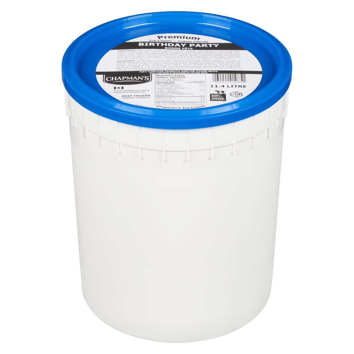 Chapmans Premium Birthday Party Ice Cream, 11.4 L