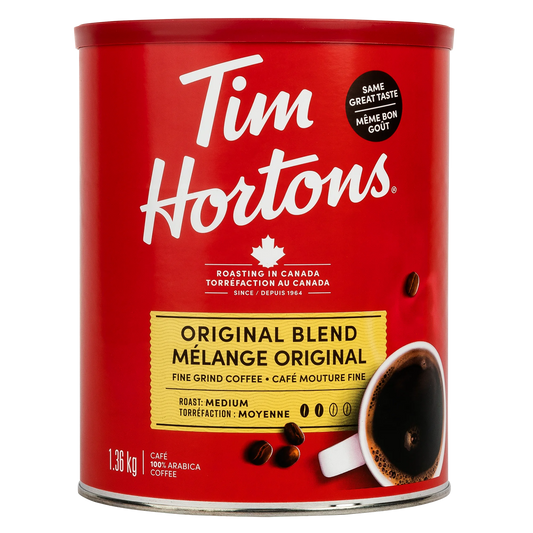 Tim Hortons Original Blend Fine Grind Coffee, 1.36 kg