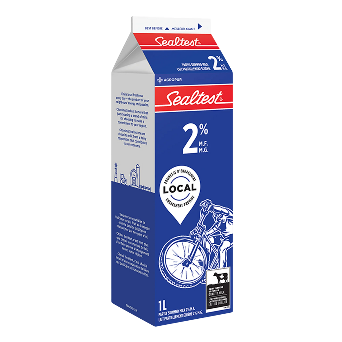 Sealtest 2% Milk, 1 L