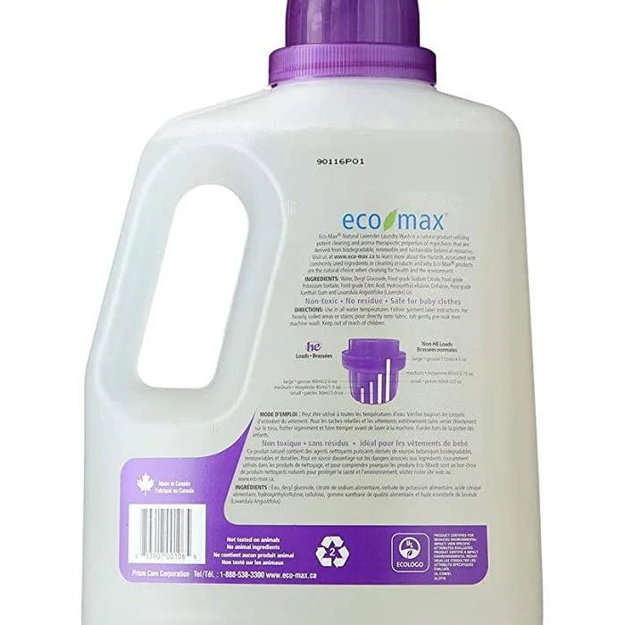 Eco-Max Natural Lavender Laundry Wash, 3 L