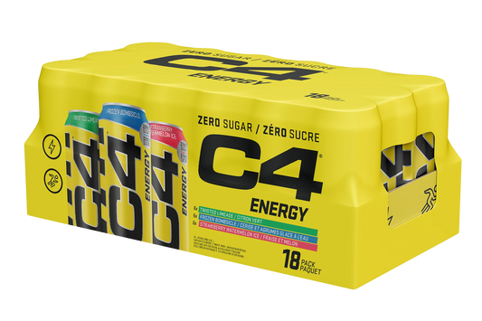 C4 Energy Drink Variety Pack, 18 × 473 mL