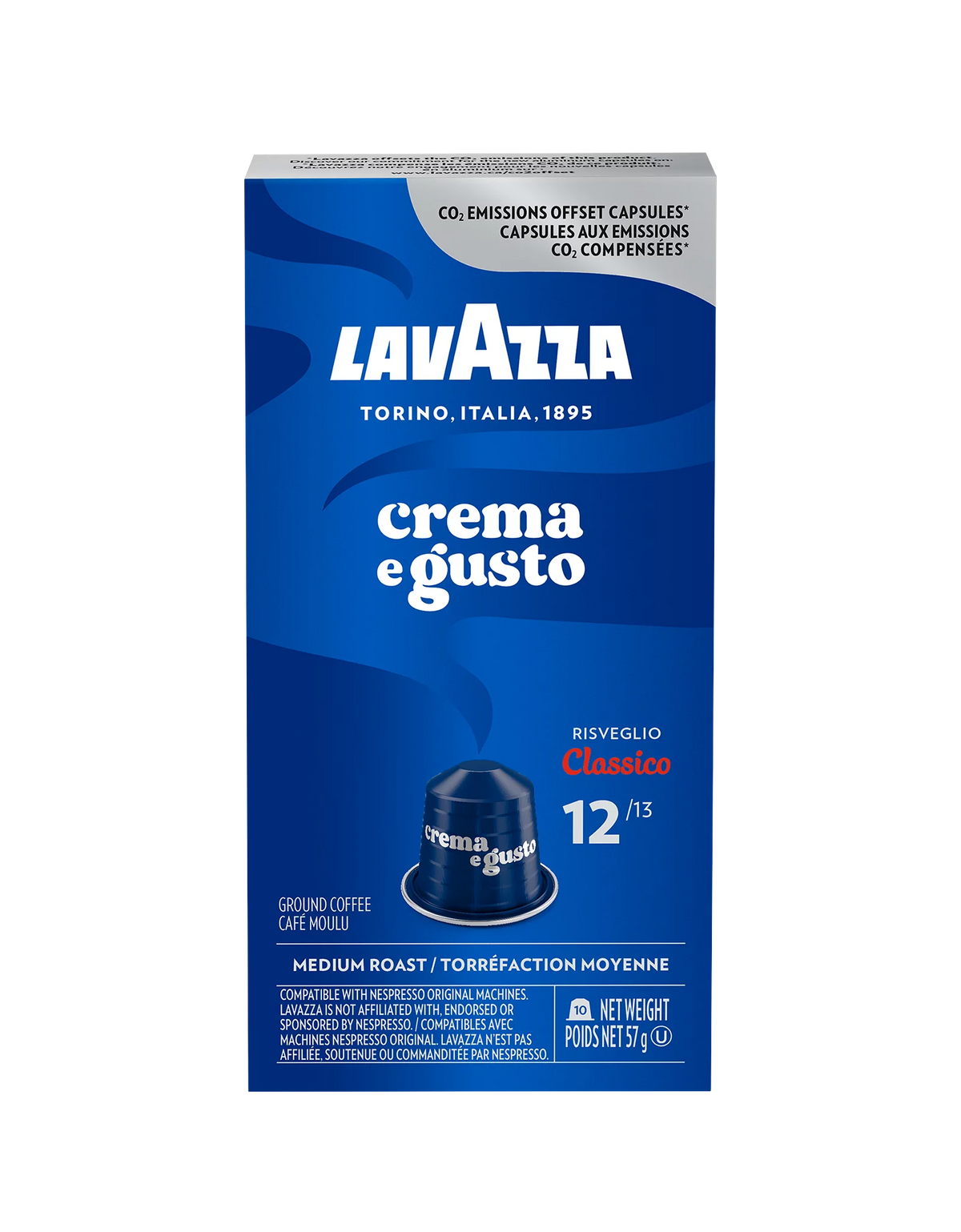 Lavazza Crema E Gusto Medium Roast Coffee Pods, 100 count