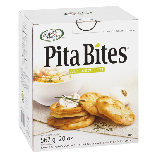 Sensible Portions Pita Bites Garlic 'n Chive, 567 g