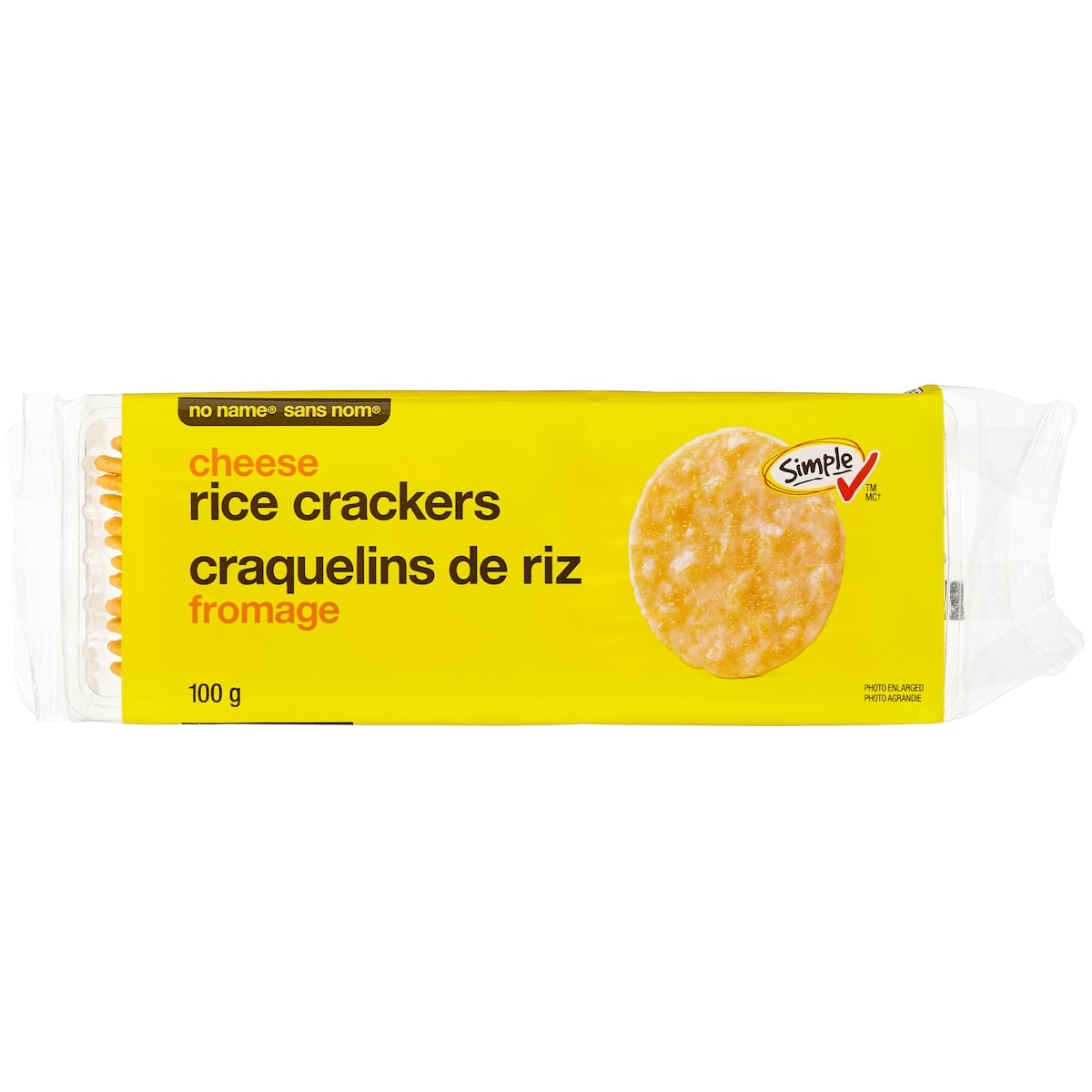 No Name Cheese Rice Crackers, 100 g