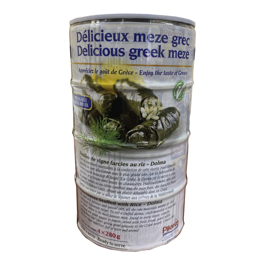 Pilaros Vine Leaves Stuffed with Rice, 4 × 280 g