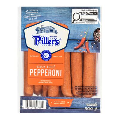 Piller's Spicy Pepperoni Sticks, 500 g