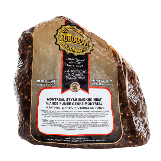 Erie Meats Montreal Smoked Meat, 3 kg average weight