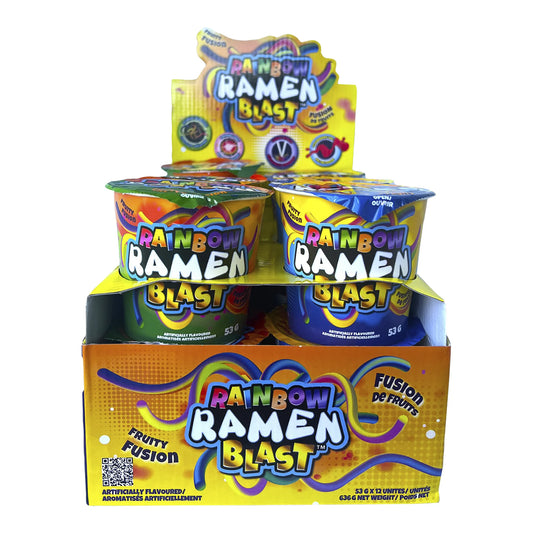 Rainbow Ramen Blast Fruity Fusion Assorted Fruit Ramen, 12 × 53 g