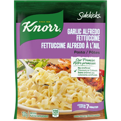 Knorr Sidekicks Garlic Alfredo Fettuccine, 133 g