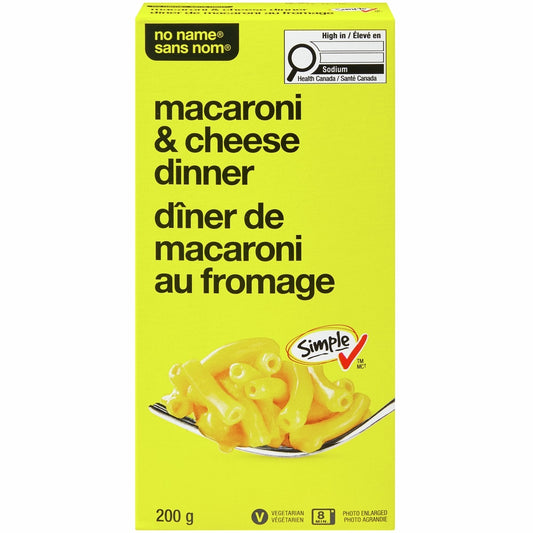No Name Macaroni & Cheese Dinner, 200 g