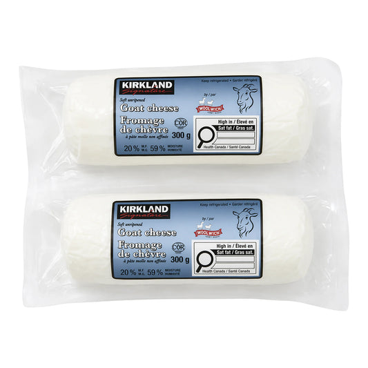 Kirkland Signature Goat Cheese Log, 2 × 300 g