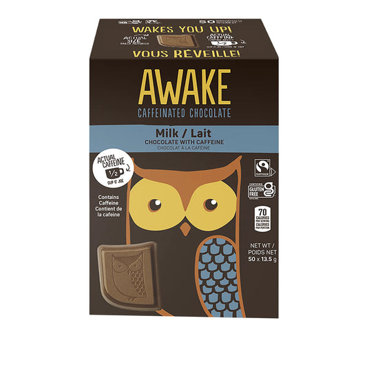 Awake Milk Chocolate Single Bites, 50 × 13.5 g