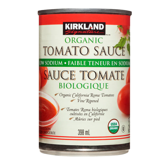 Kirkland Signature Organic Tomato Sauce, 12 × 398 mL
