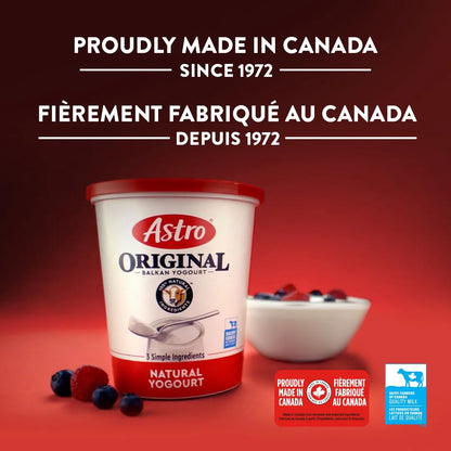 Astro Original Fruit on the Bottom Yogurt Peach/Fieldberry/Strawberry/Blueberry, 12 × 100 g