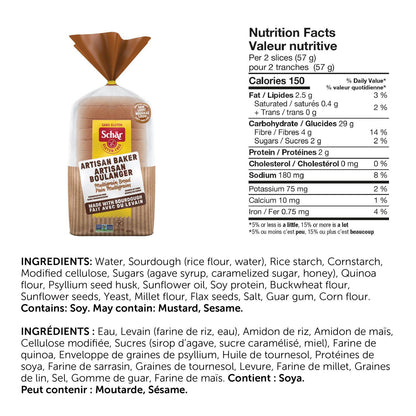 Schar Artisan Baker Multigrain Bread, 400 g