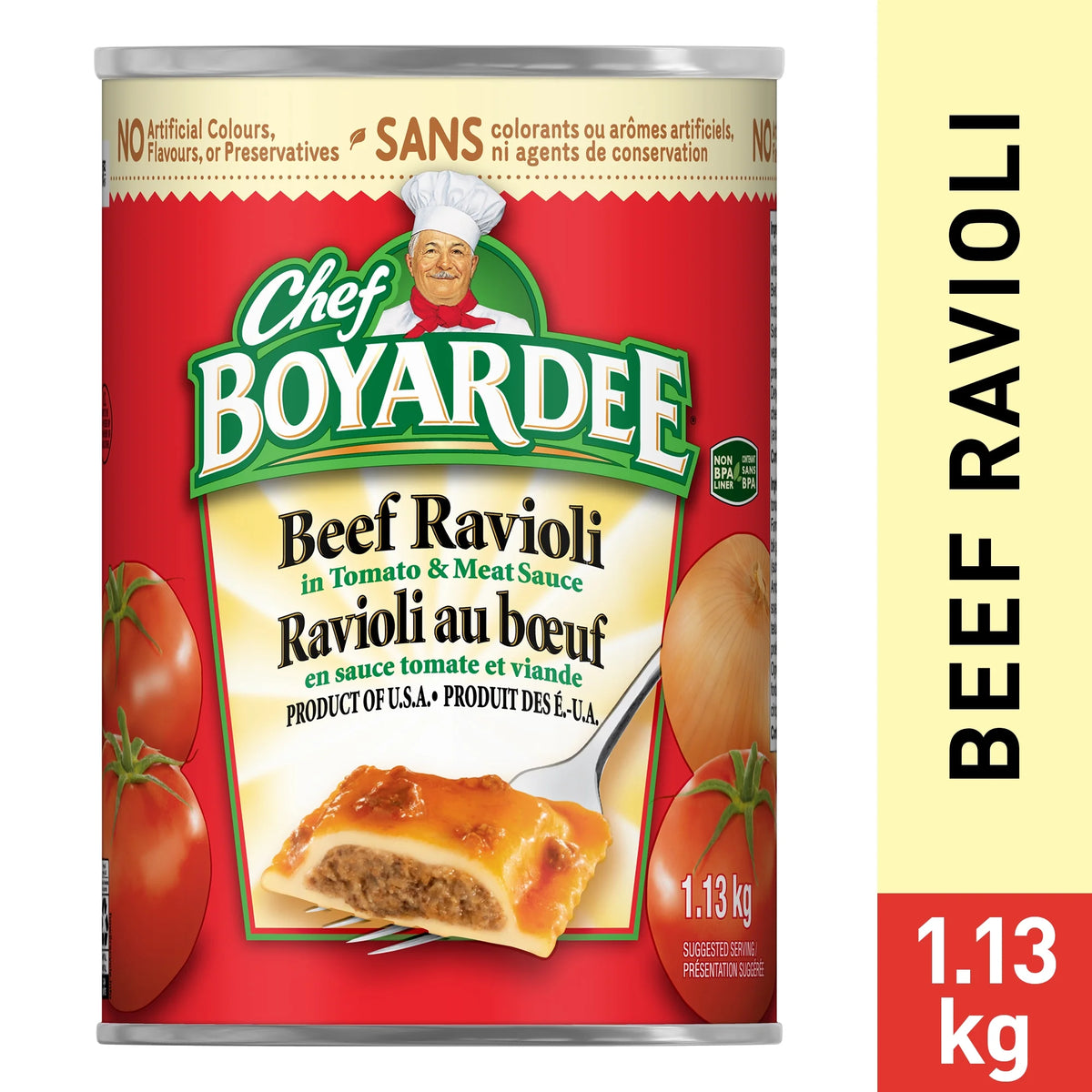 Chef Boyardee Beef Ravioli In Tomato and Meat Sauce, 1.13 kg