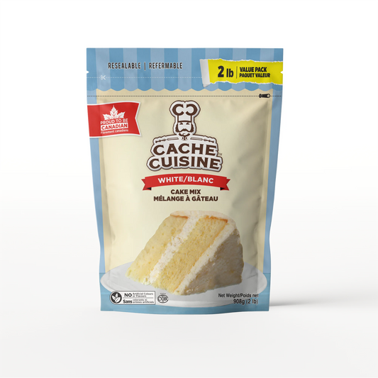 E-CACHE CUISINE White Cake Mix, 908 g