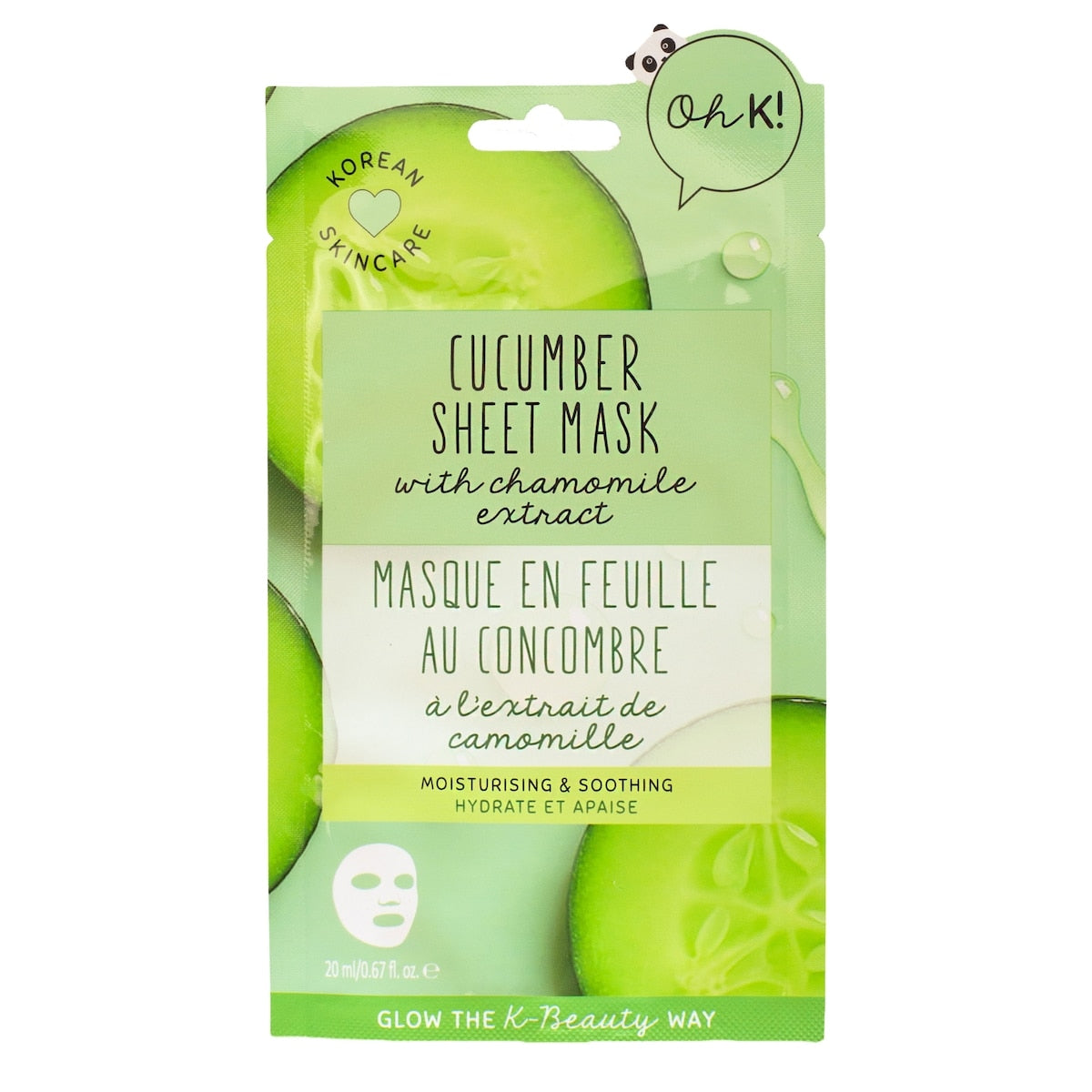 Oh K! Cucumber Sheet Mask, 20 mL