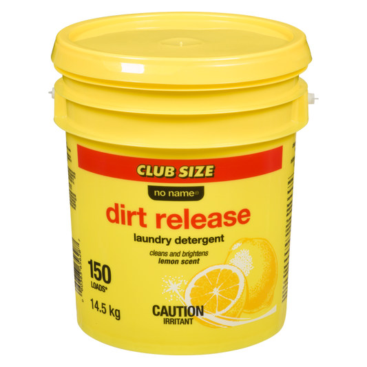 No Name Lemon Scent Dirt Release Powder Laundry Detergent Club Pack 14.5kg