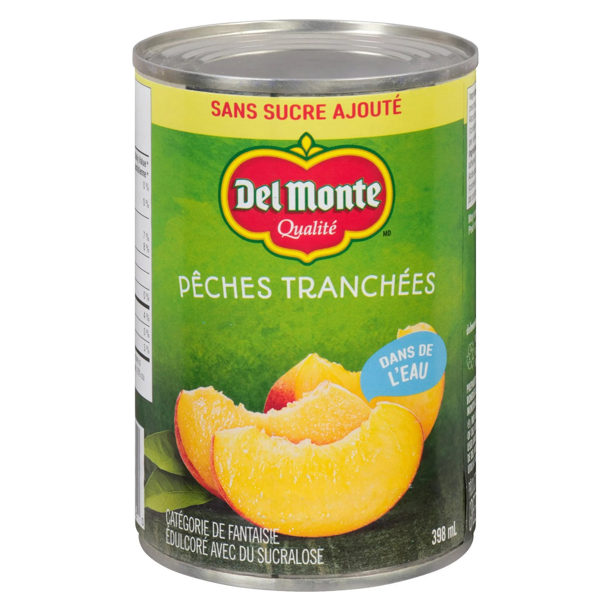 Del Monte In Water Sliced Peaches, 398 mL